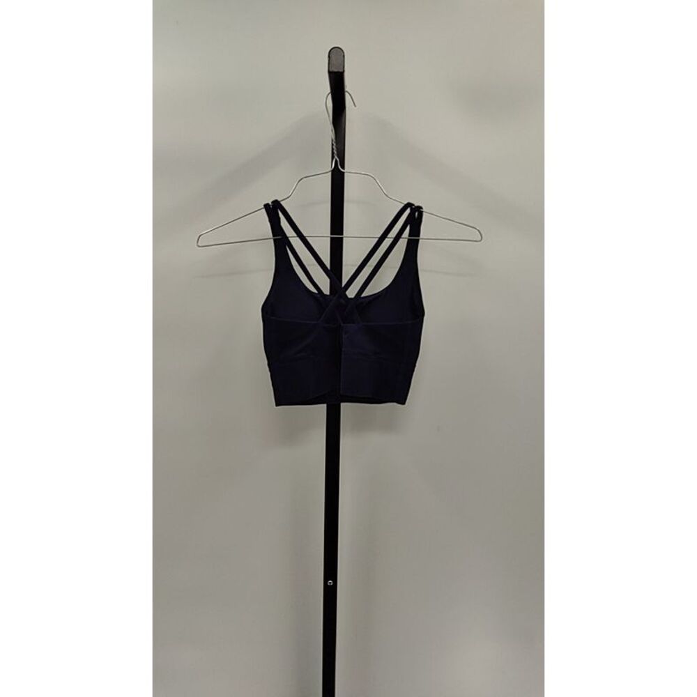 Quince Women Ultra-Form V Neck Cropped Tank Blue Sleeved Top XS - Picture 2 of 2